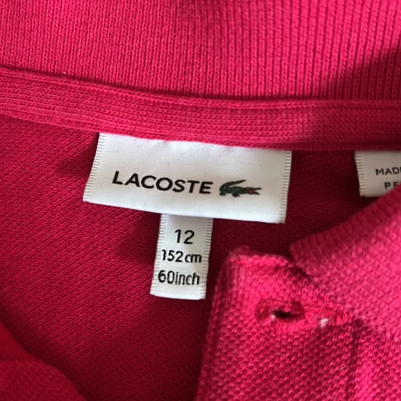 Polo Lacoste, like new, lightly used - Picture 4 of 4